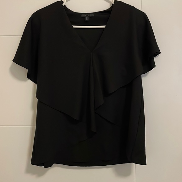 COS Tops - COS Black Rayon Blend Blouse
